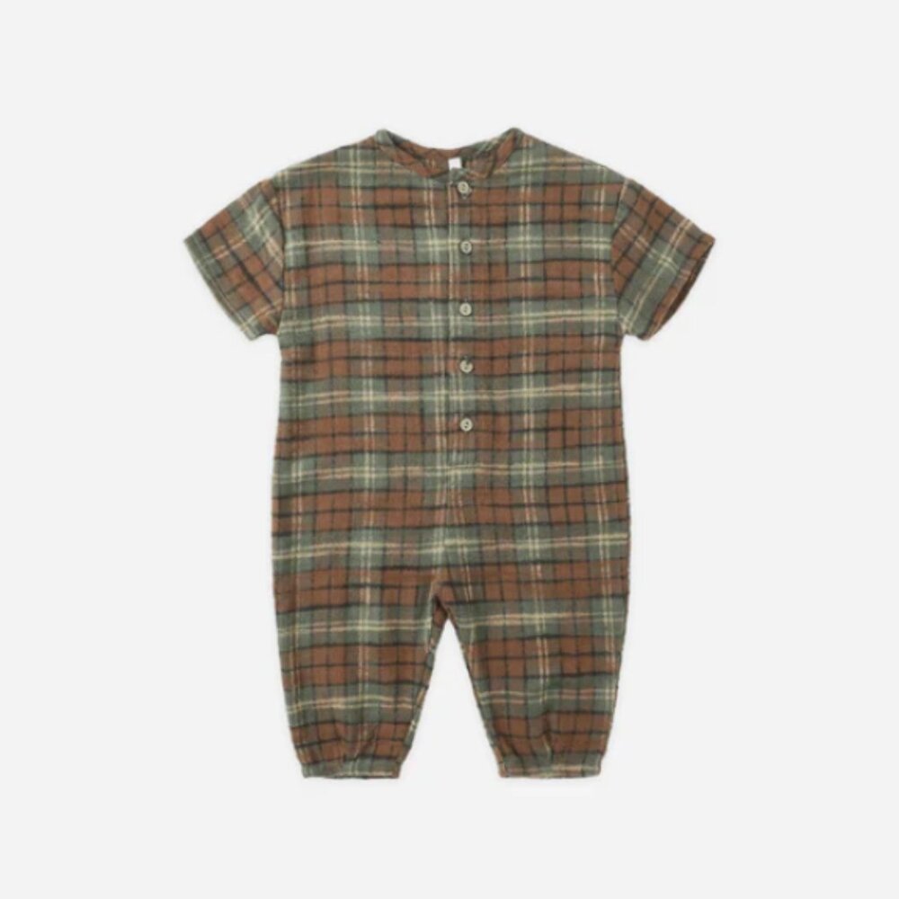 Rylee + Cru Hayes Jumpsuit - Holiday Plaid - Size 2-3Y